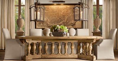 COMEDORES DE RESTORATION HARDWARE