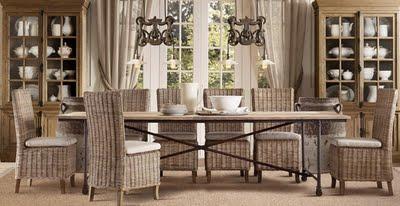 COMEDORES DE RESTORATION HARDWARE