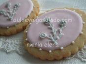 Galletas decoradas rosa-plata