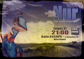 Concierto Nur (Conciertos Vivas) en Sala Escape (Madrid)