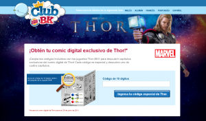 Cómics exclusivos de THOR en Burger King