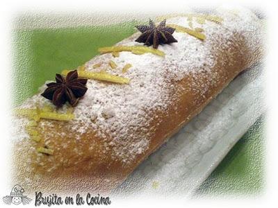 Brazo de gitano con crema de limón para papá