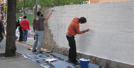 Rotulando, muros pintando y aspectos cambiando. hola vecinos:...