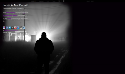 About.me - Tarjeta de presentación On-Line