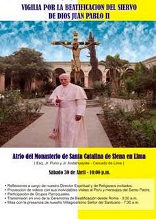 LIMA CELEBRA BEATIFICACIÓN DE JUAN PABLO II