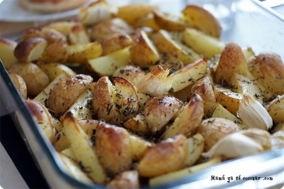 Papas asadas con hierbas