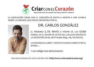 Carlos Gonzalez en Valencia el 5 de Mayo!!!