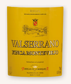 VALSERRANO FINCA MONTEVIEJO 2006   ( Viñedos y Bodegas de la Marquesa - DOCa. Rioja )