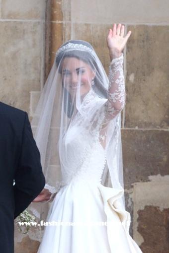 El vestido de novia de Kate Middleton, que decepciona, es de Sarah Burton para Alexander McQueen