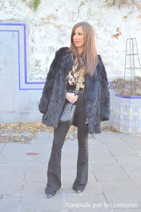 CAMISA LEOPARDO Y PANTALON FLARE