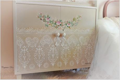 Lino y encaje (a pincel)