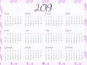 Calendarios 2019 gratis