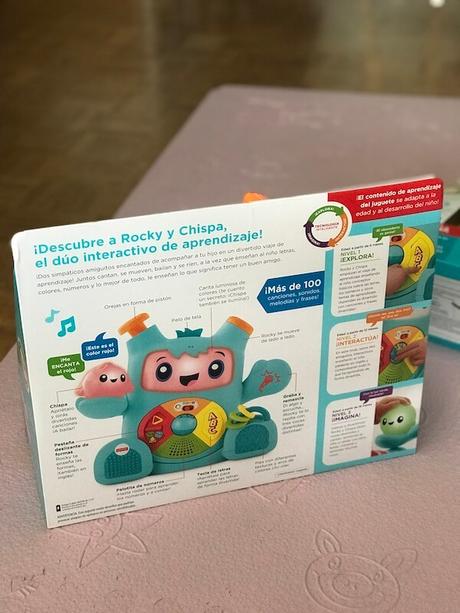 Fisher Price Rocky Roquero (caja reverso)