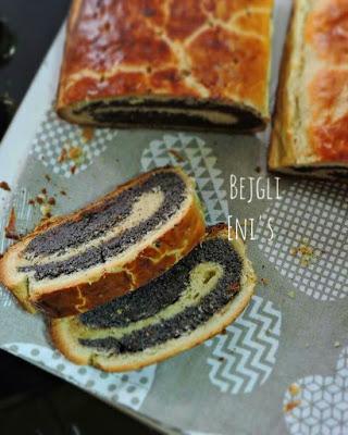 Bejgli con semillas de amapola o Hungarian poppy seed roll