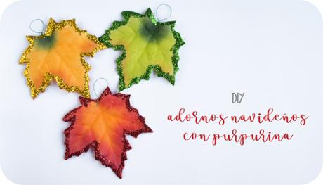 DIY: Adornos navideños con purpurina