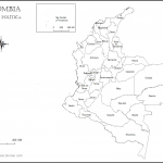 Mapas de Colombia para colorear