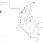 Mapas de Colombia para colorear