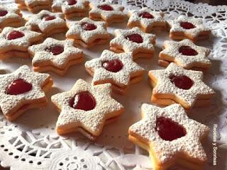 GALLETAS DE ESTRELLITAS CON MERMELADA