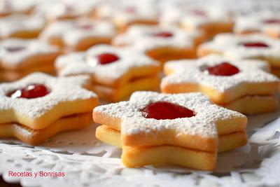 GALLETAS DE ESTRELLITAS CON MERMELADA