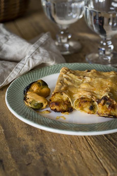 CANELONES DE MERLUZA Y MEJILLONES