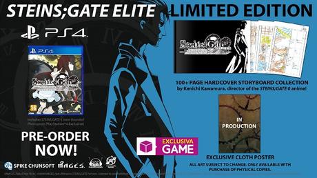 GAME desvela el contenido de su exclusiva Limited Edition de Steins;Gate Elite