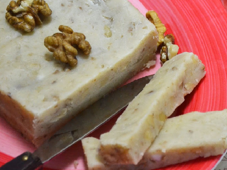 Turrón casero de nata y nueces Turrón casero de nata y nueces