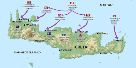 II GUERRA MUNDIAL: PARRACAIDISTAS ALEMANES TOMAN LA ISLA DE CRETA