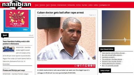 Otorgan libertad condicional a médico cubano acusado de violación en Namibia