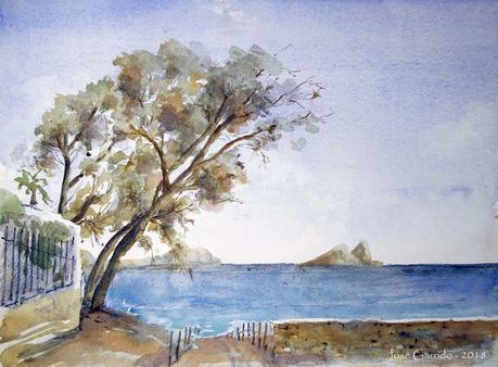 Árboles de diciembre. Paleta.