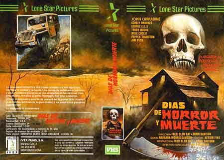 Dias de Horror y Muerte, Portada VHS
