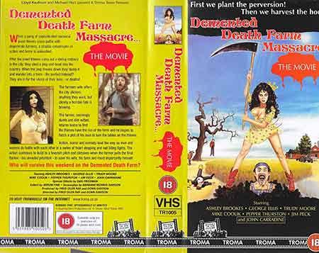 Demented Death Farm Massacre, Portada VHS USA
