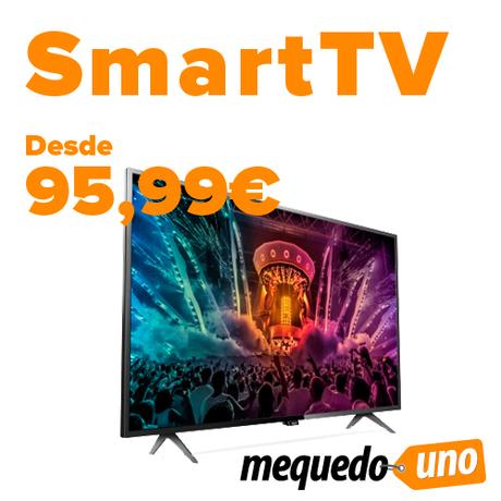 Consigue tu smart TV desde sólo 95,99€