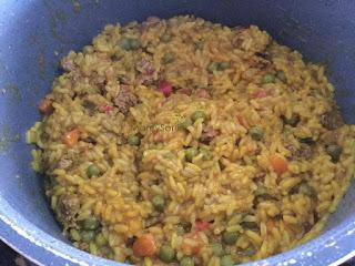 ARROZ CON HIGADITOS DE POLLO Y CURRY EN OLLA GM