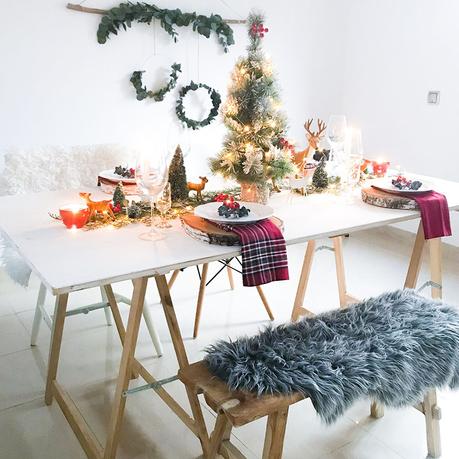 Una mesa de Navidad con IKEA