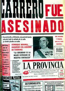 Almirante Luis Carrero Blanco, Presidente del Gobierno de ESPAÑA, vilmente asesinado por Eta. In memoriam.