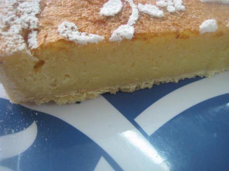 TARTA DE ALMENDRAS Y NATA