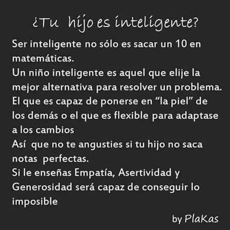 ¿Tu hijo es inteligente?