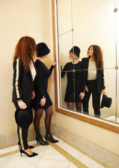 A lo Marlene Dietrich y Coco Chanel, con chistera y cloche A lo Marlene Dietrich y Coco Chanel, con chistera y cloche