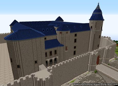 Réplica Minecraft del Castillo de Simancas, Valladolid, España.