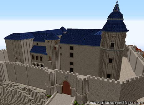 Réplica Minecraft del Castillo de Simancas, Valladolid, España.