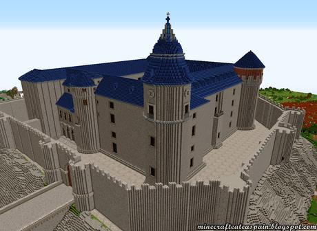 Réplica Minecraft del Castillo de Simancas, Valladolid, España.