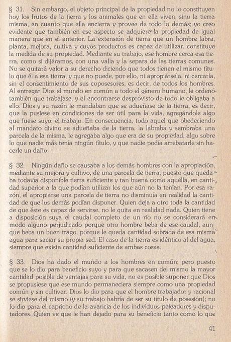 LOCKE, TEXTOS SOBRE LA PROPIEDAD PRIVADA