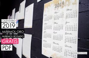 calendario 2019 marmol