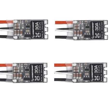 4 Pcs Hobbywing Xrotor Micro 30a Blheli 32 2 5s Dshot1200 Brushless Esc For Rc Drone