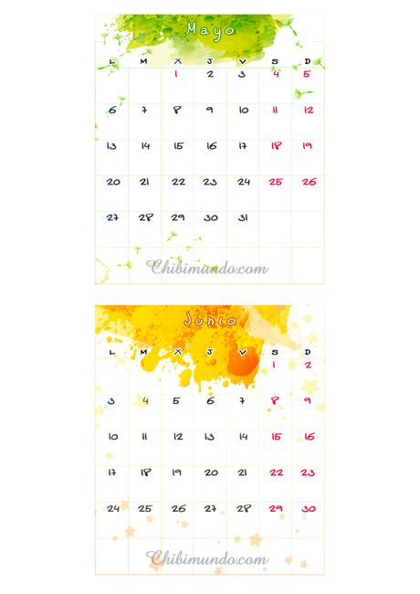 Regalo: calendario 2019 de Chibimundo