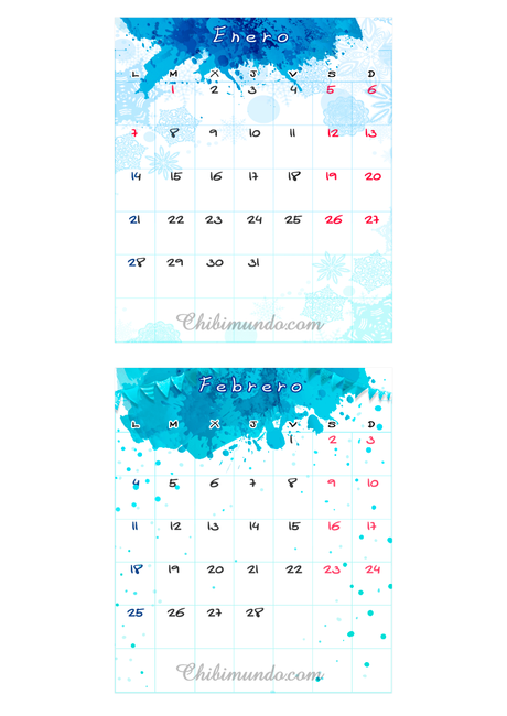 Regalo: calendario 2019 de Chibimundo