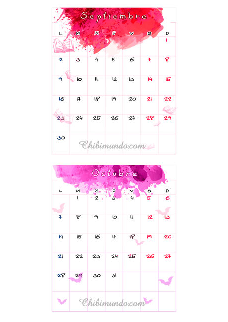 Regalo: calendario 2019 de Chibimundo