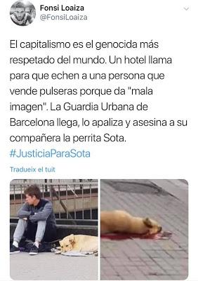 Un guardia urbano mata a tiros a la perra “Sota”.