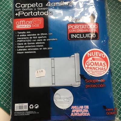 Office colorline box, archivador anillas, Carlin, material escolar, 