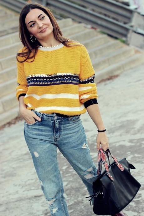 Combinación que no falla: Jeans+ jersey Combinación que no falla: Jeans+ jersey